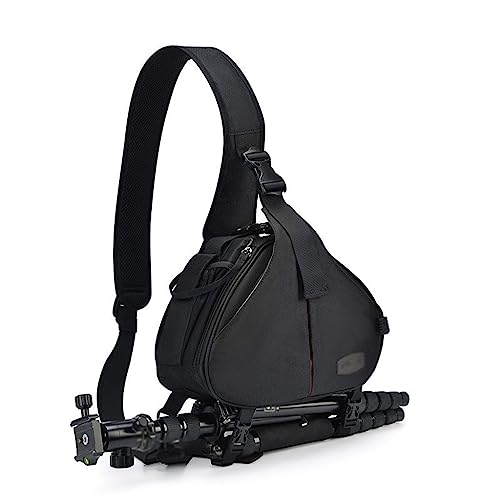 Bolsa cruzada para cámara con funda impermeable y correa de hombro triangular 4