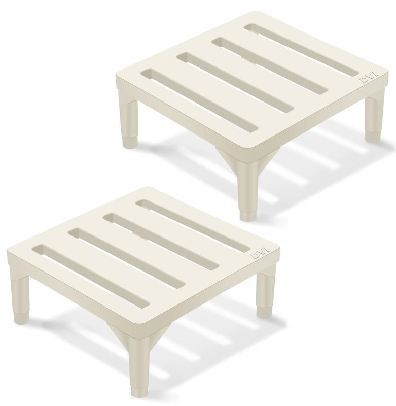 Image of DVI Heavy Duty White Plant Stand | Pack of 2 | Strong, Durable, Rust-Proof | Supports Up to 200 Kg | Indoor & Outdoor Use | Pot Stand for Big Size Plants | All Weather Resistant Pot Stand