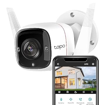 Câmera de Segurança Externa Wi-Fi TP-Link Tapo C310, Compatível com Alexa