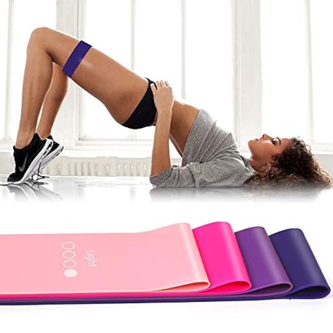 Mini Loop Resistance Bands with User Guide and Carry Bag, Exercise Bands for Legs and Butt Stretching Workout Home Yoga Fitness Training Equipment 12 x 2