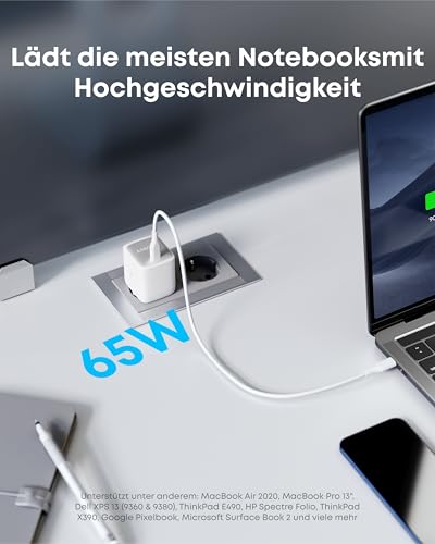 Anker Nano II 65W USB C Ladegerät Netzteil mit Schnellladeleistung – Ansicht 3