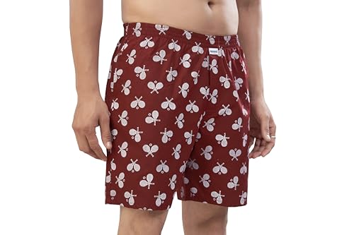 Image of Nermosa Men's 100% Cotton Boxer Shorts - Soft, Breathable, All-Day Comfort (Pack of 3)