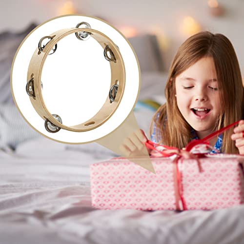 OFFSCH Pandeiro Círculo Crianças Brinquedos Musicais Percussão Tambor De Mão Jingle Bells Brinquedos