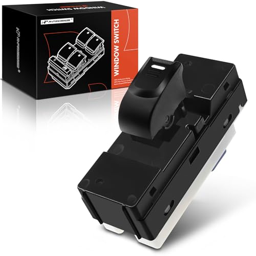 A-Premium Power Window Switch Compatible with Chevrolet Colorado 2004-2012 & GMC Canyon 2004-2012 & Hummer H3 2006-2010, Rear Left or Right, Replace# 25884813, 15205245