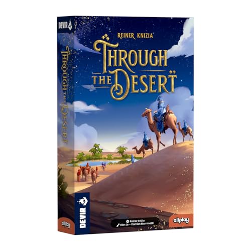 DEVIR Through The Desert – Gioco da Tavolo Strategico Astratto, Piazzamento Tessere, Classico di Reiner Knizia, 2-5 Giocatori, Multilingua IT ES PT
