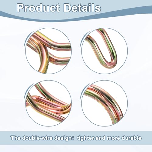 Collier de serrage double fil 11mm pour tube silicone uxcell x15
