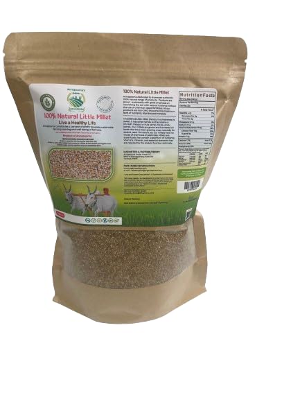 Generic Annapoorna's 100% Natural Little Millet - Buchi Method Processed (Unpolished)- rich in prebiotic free fiber, Vegan, Gluten-Free
