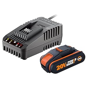 WORX WA3601 Accu met oplader set: 20V 2000mAh Li-Ion batterij & accu laadstation
