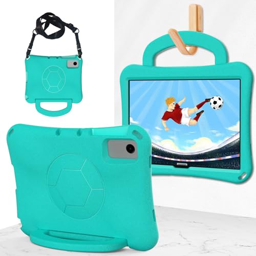 Étui enfants Honor Pad X8a 11 pouces avec poignée et bandoulière intégrée couleur vert menthe