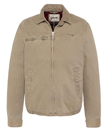 Veste delavée Schott NYC d'exception avec finitions en velours - 2
