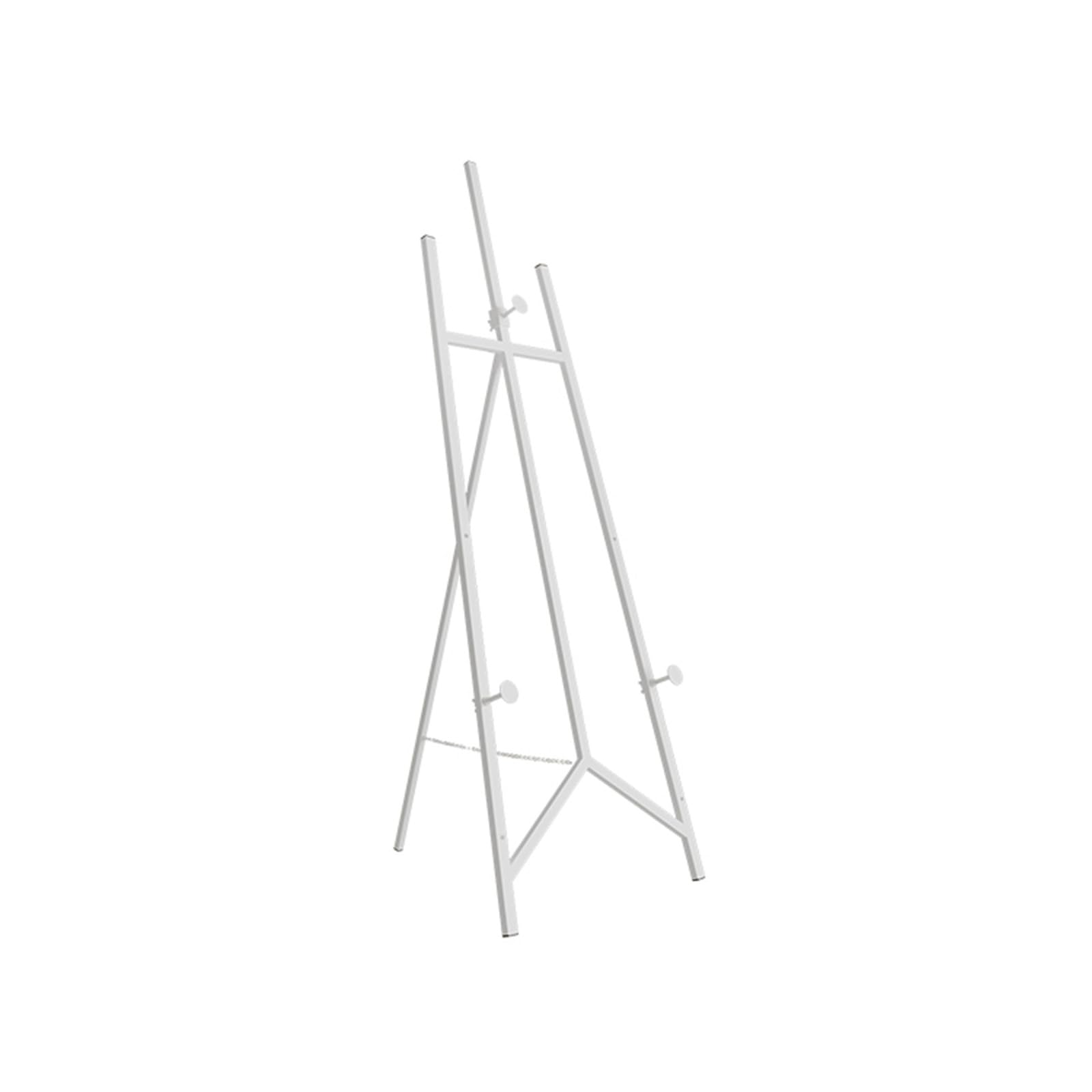 WDSOPK Painting Artist 120/150cm Easel Stand for Wedding - Foldable Portable Display Easel, Easy to Fold, Lightweight Metal Artist Easel for Painting and Sketching (White 120cm)