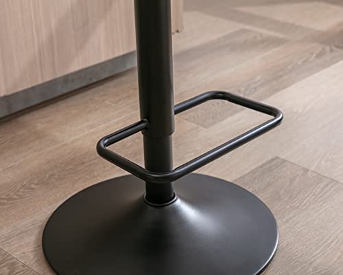 Cimota Swivel Adjustable Bar Stools Set Of 2 Modern Counter Stools Bar Chairs With Back For Dining Room/Kitchen Island/Home Bar, 25-33 Inch Seat Height, Beige Terrycloth #TOP6