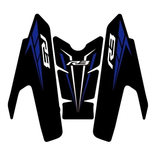 Protège réservoir YZF-R3 en cuir givré premium pour un style moto racé - 4