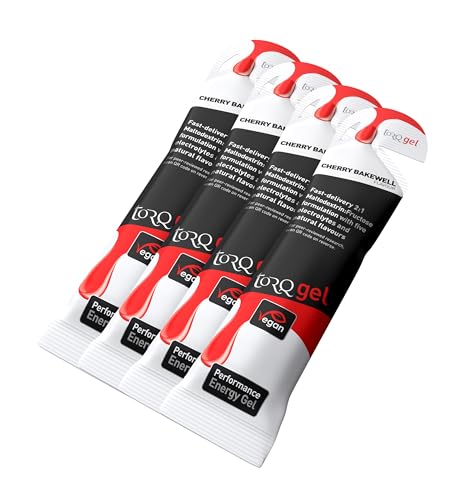 Image of Torq Energy Gel Taster Packs - Gels For Cycling, Running - 4 x 45g (Cherry Bakewell)