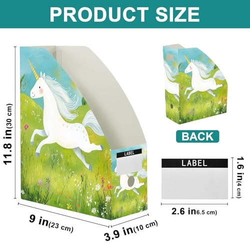 Boîtes de rangement pliables pour documents fin du désordre de bureau avec ces 6 boîtes licornes
