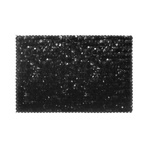 Ensemble de 6 Sets de Table à Strass - Sets de Table résistants à la Chaleur pour la Salle à Manger | Sets de Cuisine 30 x 45 cm