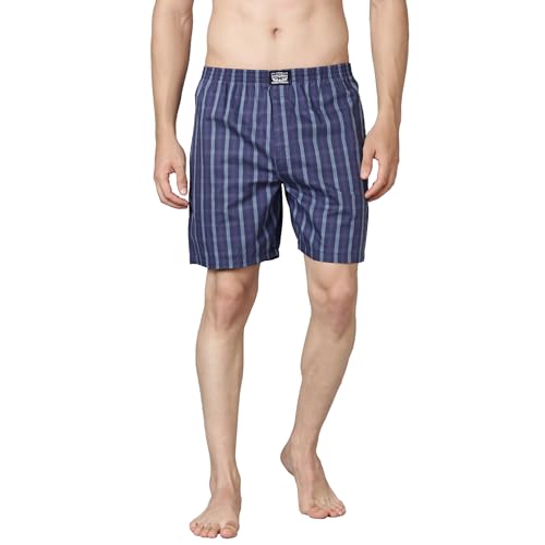 Image of Levi's 024 Boxer Shorts for Men | 100% Poplin Cotton | Checked Men's Boxers | Durable & Breathable | Smooth Hand-Feel | Inner Elastic Waistband | Functional Fly | Relaxed Leg Opening | Pack of 1