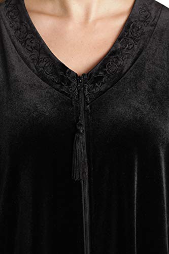 Just Love Plush Zipper Lounger Robe 6795-Blk-Xl #TOP3