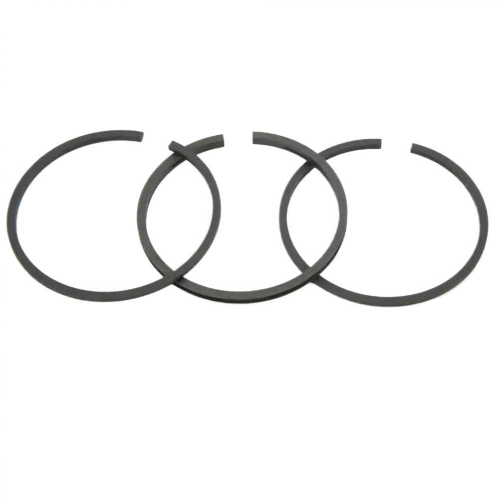 3 anillos de pistón de 55 mm para compresor de aire, accionamiento neumático compatible con accesorios de cilindro negro de 55 pistones