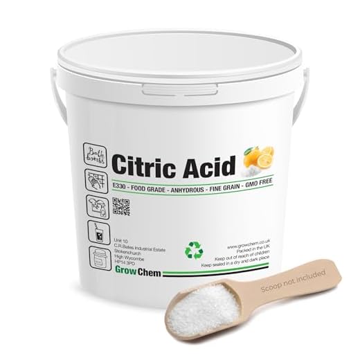 Grow Chem 1kg Food-Grade Citric Acid Bucket