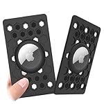 Apple AirTag Wallet & Card Holder 2-Pack - Ultra Thin, Multi-Purpose for Purse, Luggage, Handbag, Backpack (Black)