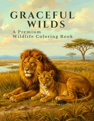 Graceful Wilds: A Premium Wildlife Coloring Book image 2