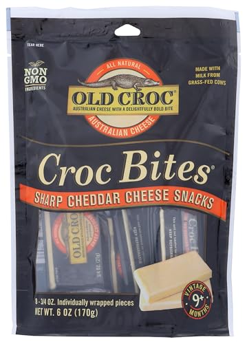 Old Croc Sharp Croc Bites Cheddar, 8/.75oz