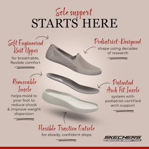 Image of Skechers Womens Arch Fit Laguna - Adore Her | Modern Comfort Casual, Relaxed Fit, Arch Fit, Air-Cooled Memory Foam, Machine Washable, Vegan