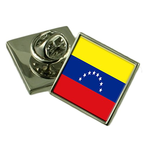 Insignia de solapa de Venezuela grabado que no daña la ropa con cuadro personalizado