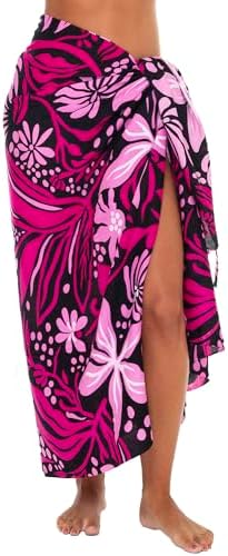 Back From Bali Womens Floral Print Sarong Swimsuit Beach Cover Up...
