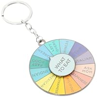 PartyKindom Rotatable Roulette Key Chain Pendant Creative Handbag Hanging Charm Multipurpose Novelty Accessory for Men and Women