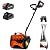 MAXLANDER Electric Snow Shovel Cordless, 20V 12-Inch Cordless Snow Blower, Battery Snow Shovel with Directional Plate & LED Lights (4.0Ah Battery, Quick Charger & Cover Included)