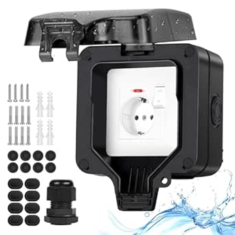Outdoor Socket IP66 Outdoor Waterproof Socket with Switch Indicator ...
