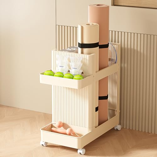 Support tapis yoga à 2 niveaux pour optimiser l'espace au sol - 4