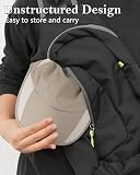 GADIEMKENSD Quick Dry Sports Hat Lightweight Breathable Soft Outdoor Running Cap Baseball Caps for Men (Khaki)