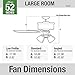 Hunter Fan Company Hunter 53238 Transitional 52``Ceiling Fan from Builder Plus Collection Dark, New Bronze Finish