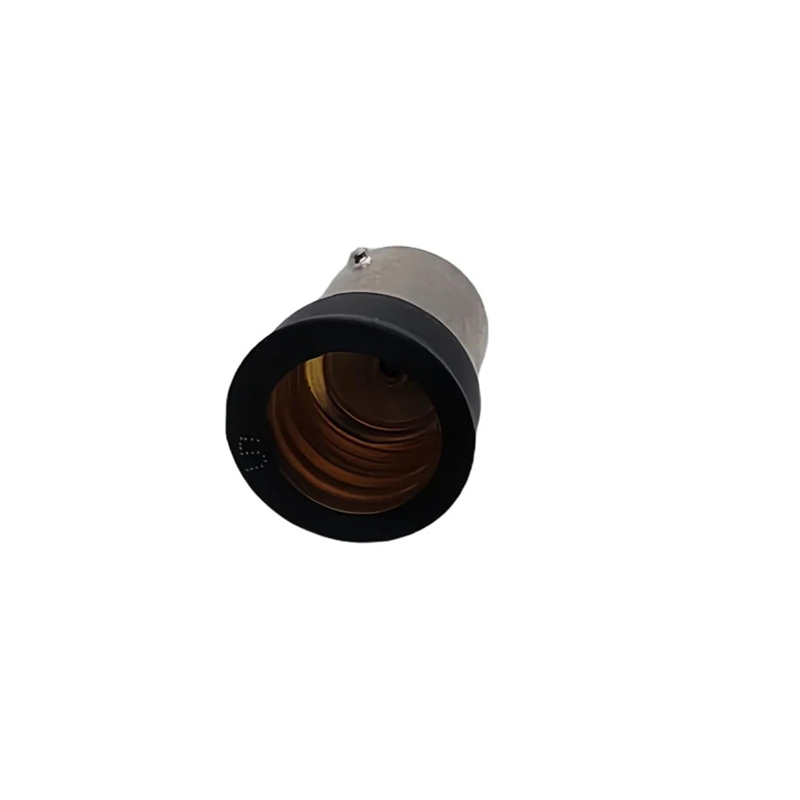 Genérico BA15D a E14 Base lámpara de luz LED bombilla adaptador convertidor giro portalámparas tornillo(100PCS,schwarz)