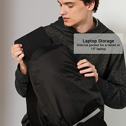 Mochila de senderismo ligera 16L color negro miniatura 4