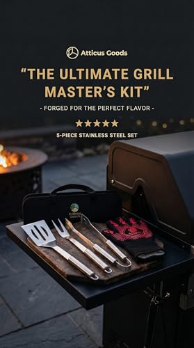Set de Parrilla de Acero Inoxidable, 5 Piezas miniatura 2