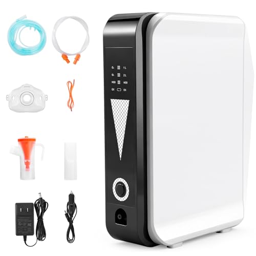 Portable Oxygen Generator for Home/Trave,Adjustable 1-2 Liter Oxygen Concentrator Machine