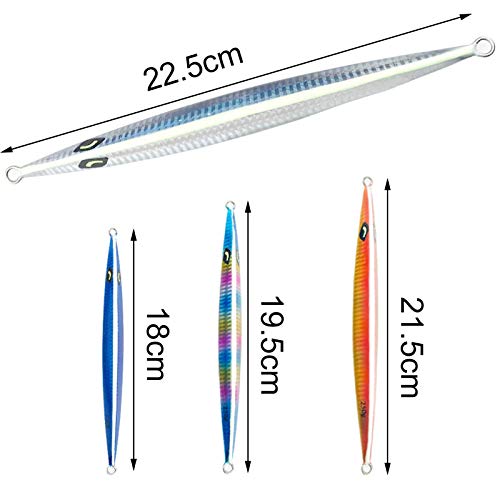 Isca falsa, 150/200/250/300 g isca falsa de peixe de metal biônico isca de pesca marítima acessórios