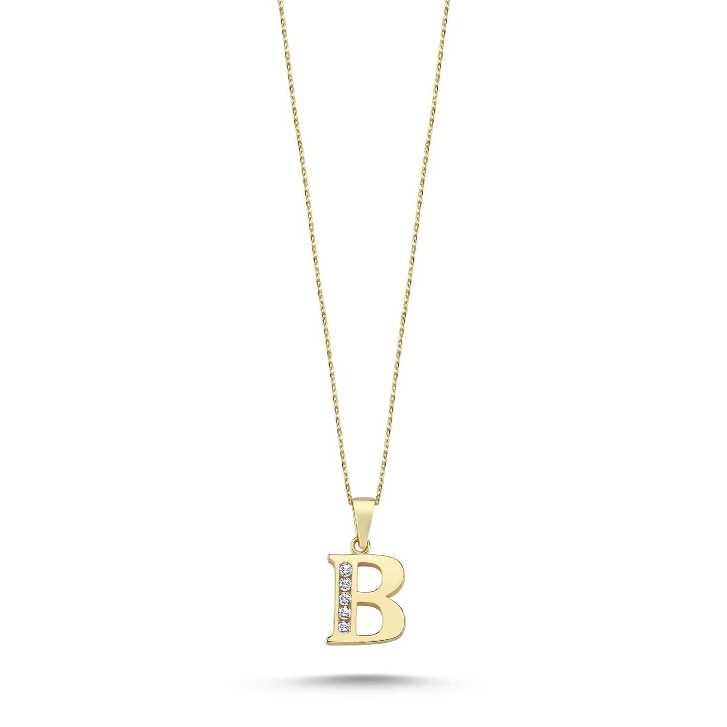 Wish Carat 100% 14k Real Gold Necklace with Zirconia Diamond