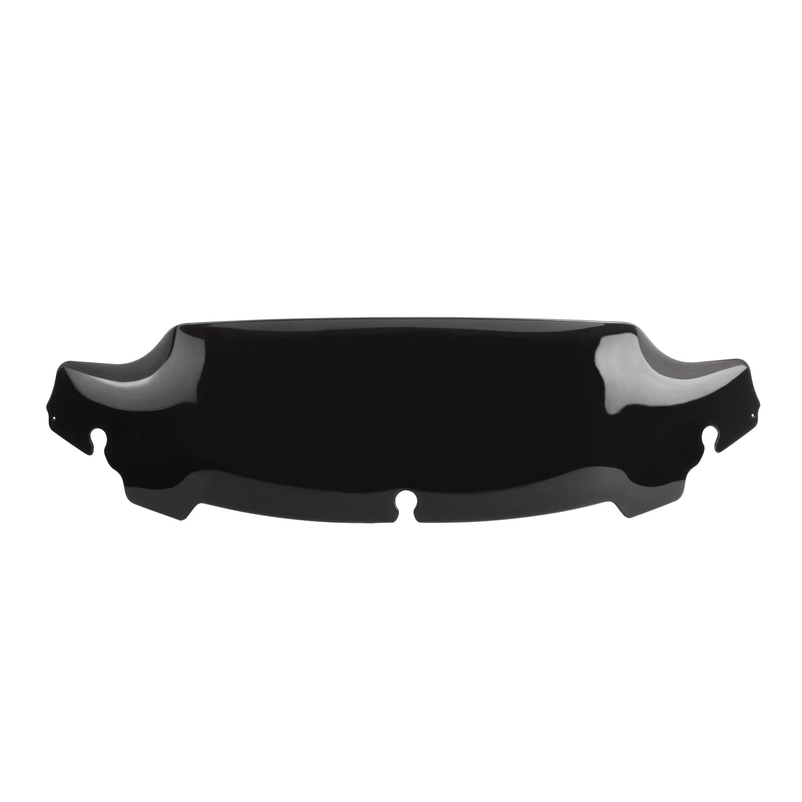 Windschutzscheiben-Splitter, 12,7 cm, schwarz, Wellen-Design, kompatibel für Touring Electra Glide Street Glide 2014 2015 2016 2017 2018 2019 2020