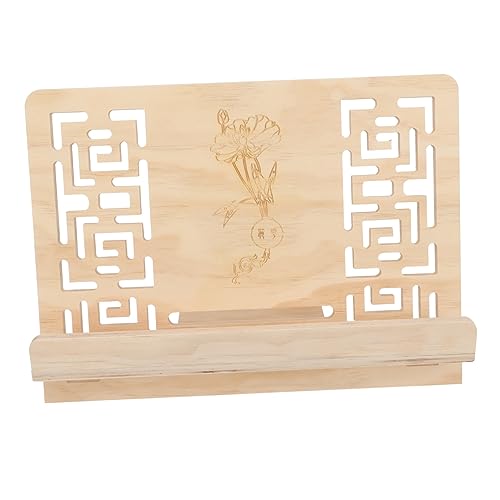GALPADA Multipurpose Music Score Stand Desktop Sheet Music Holder for Easy Reading Durable Pine Design for Home Office Dorm Library Use