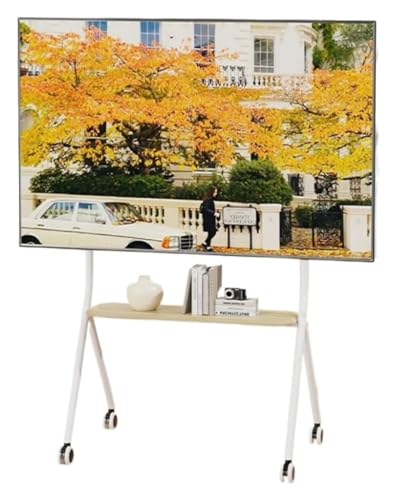 Soporte móvil para TV de 42 a 75 pulgadas con ruedas blanco miniatura 1