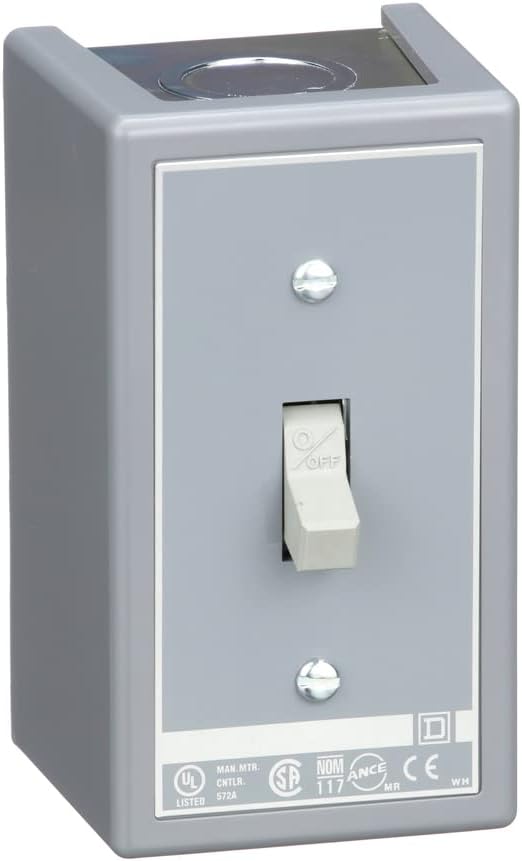 SCHNEIDER ELECTRIC 2510KG2 600-Vac Manual Switch Kplus Options, Black