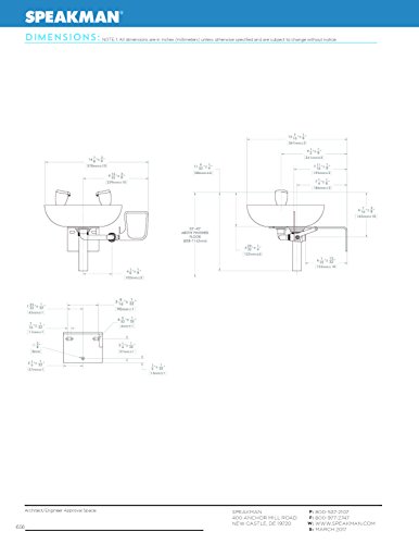 Speakman, Yellow Se-580 Traditional Series Wall-Mounted Emergency Eyewash #TOP6