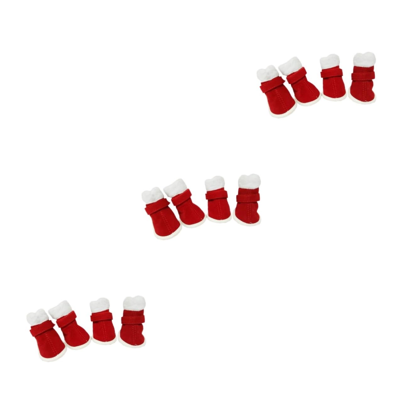 Bottes pour chien Mipcase imperméables et chaussures de Noël antidérapantes