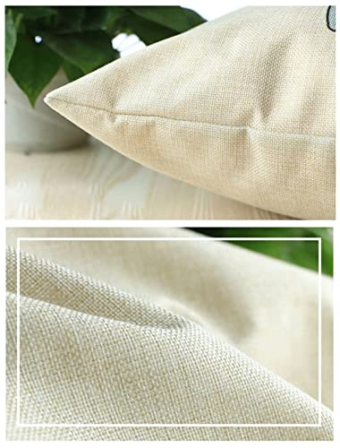 Kissenbezug 4er Set Zierkissenhülle Bunte Blumen Vögel Muster Dekorativ Kissenhülle Leinen Kissenbezüge Deko Kissenbezug Dekokissen,für Home Sofa Auto Schlafzimmer Bedruckt Sofakissen 40x40cm T241 – Bild 7