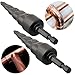 Saipe 2PCS Copper Tube Expander, 5 in1 Air Conditioner Pipe Swaging Flaring Drill Bits Repair Tool - 1/4 Inch Hex Shank (1/4'', 3/8'',1/2'',5/8'',3/4'')